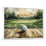 Greens And Dreams Golf Practice Landscape I - Golf Canvas Wall Art