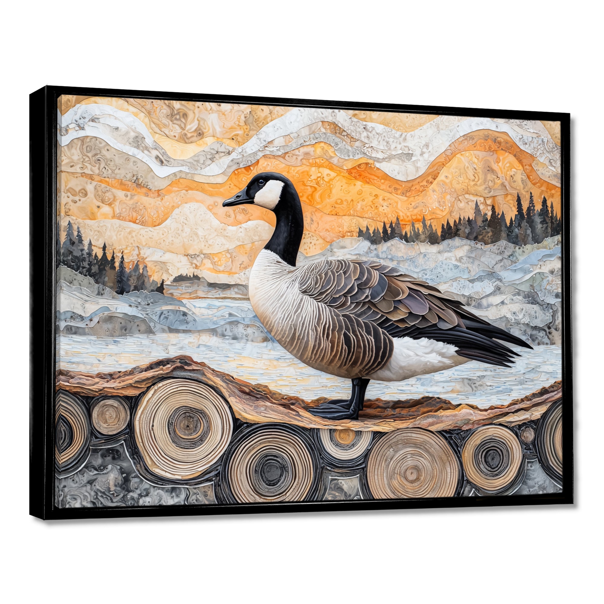 Winter Canadian Dream Of The Goose - Goose Wall Art Prints