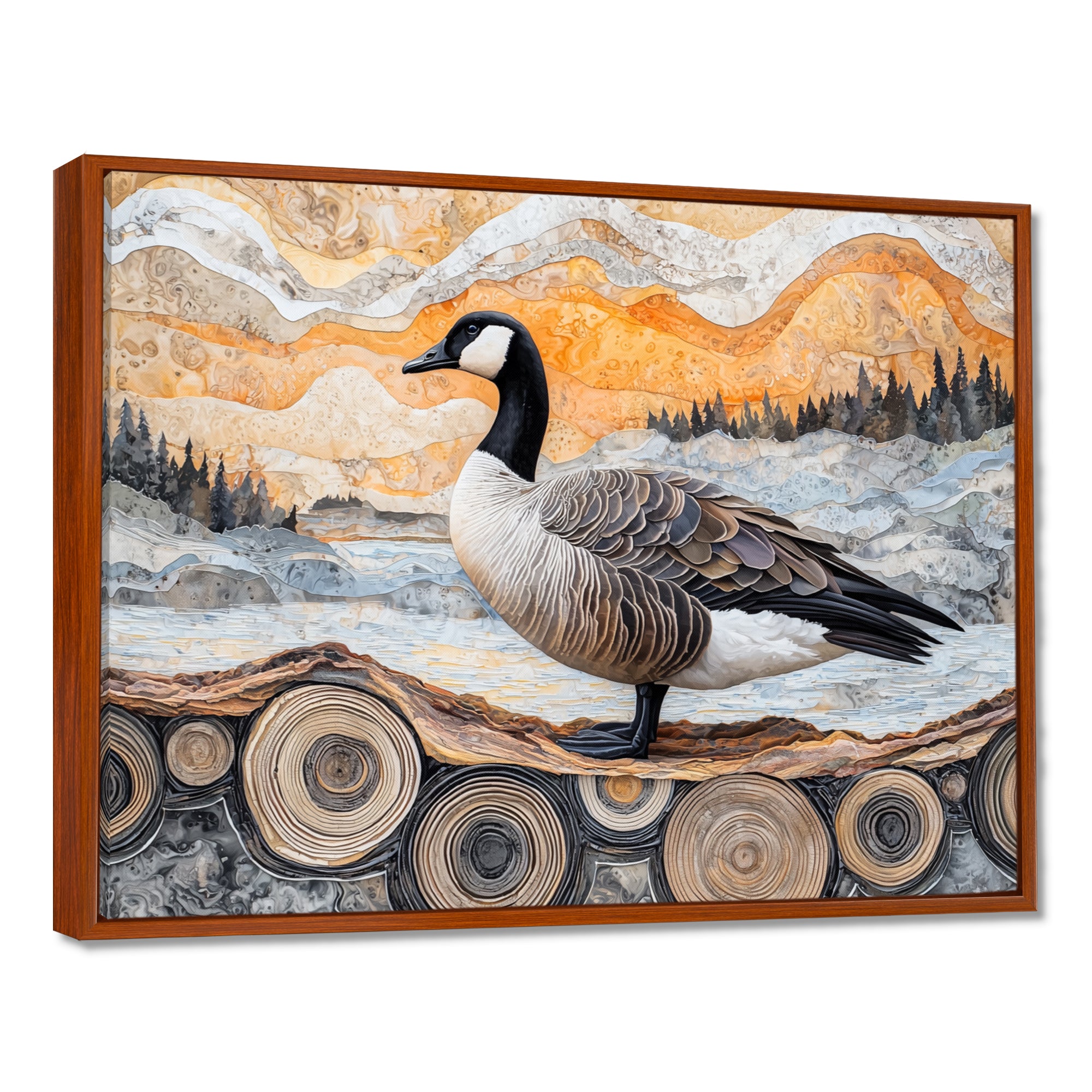Winter Canadian Dream Of The Goose - Goose Wall Art Prints