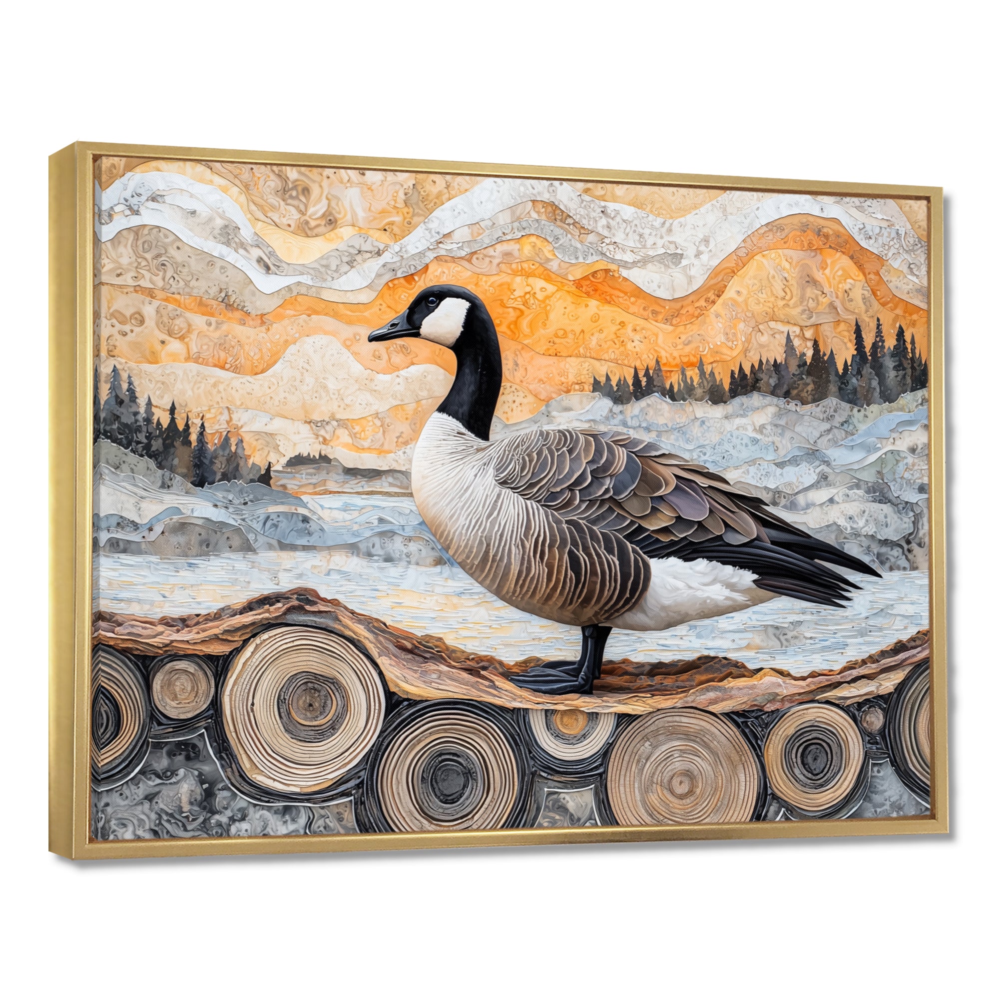 Winter Canadian Dream Of The Goose - Goose Wall Art Prints