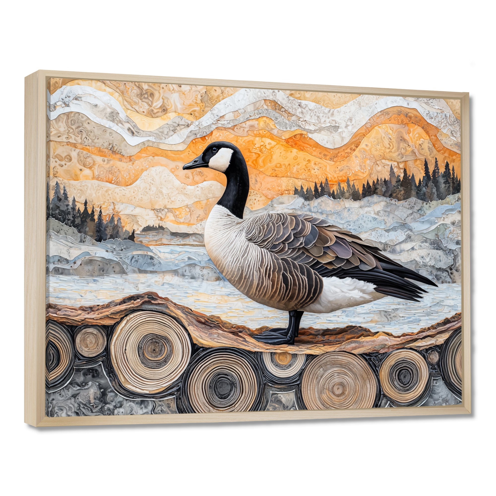 Winter Canadian Dream Of The Goose - Goose Wall Art Prints