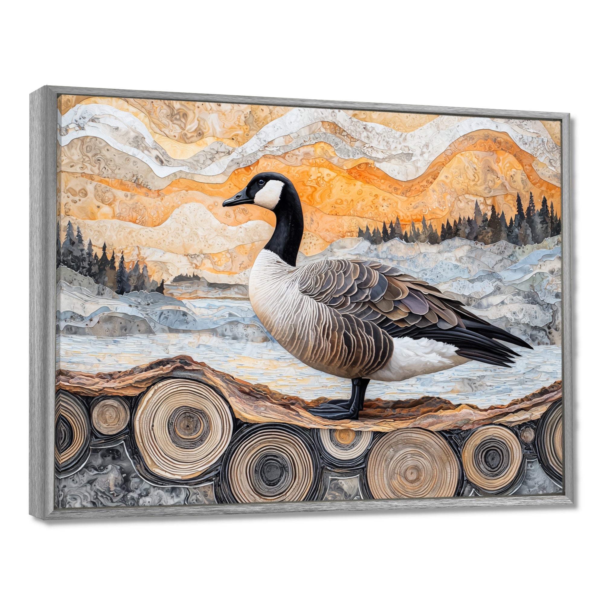 Winter Canadian Dream Of The Goose - Goose Wall Art Prints