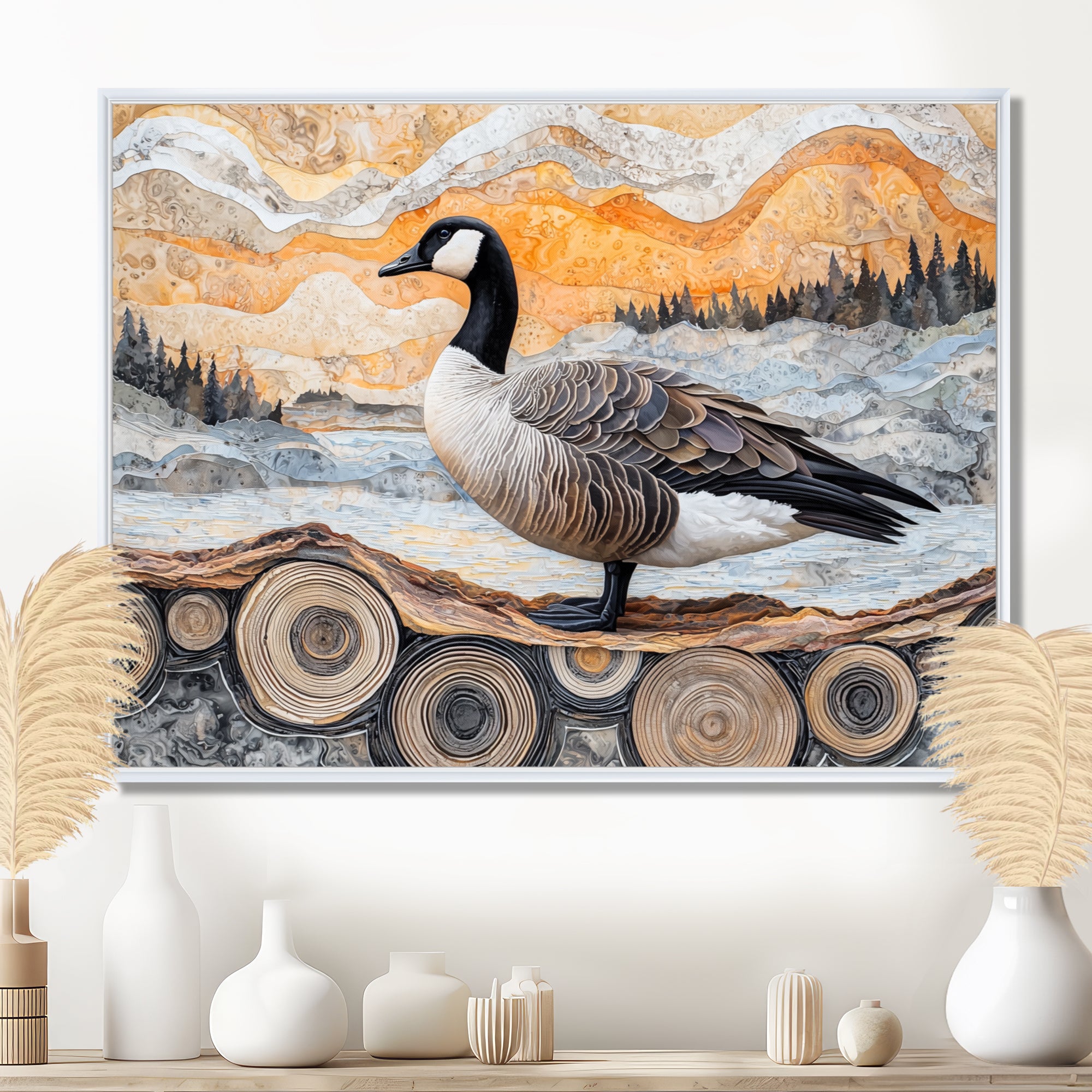 Winter Canadian Dream Of The Goose - Goose Wall Art Prints