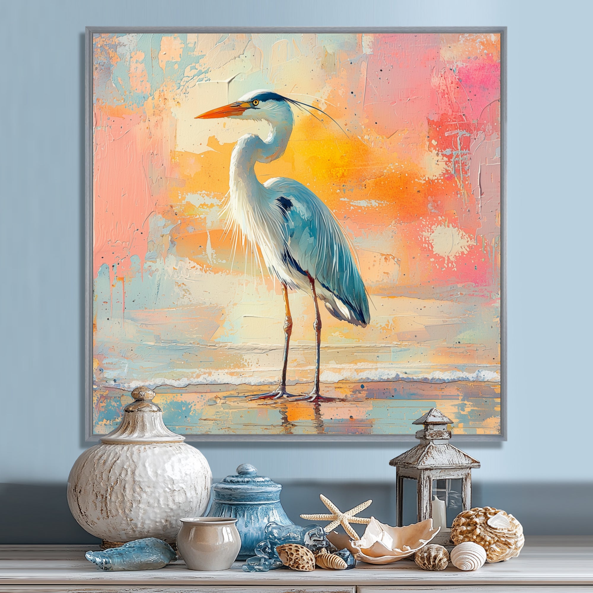 Heron On The Shore - Heron Wall Decor