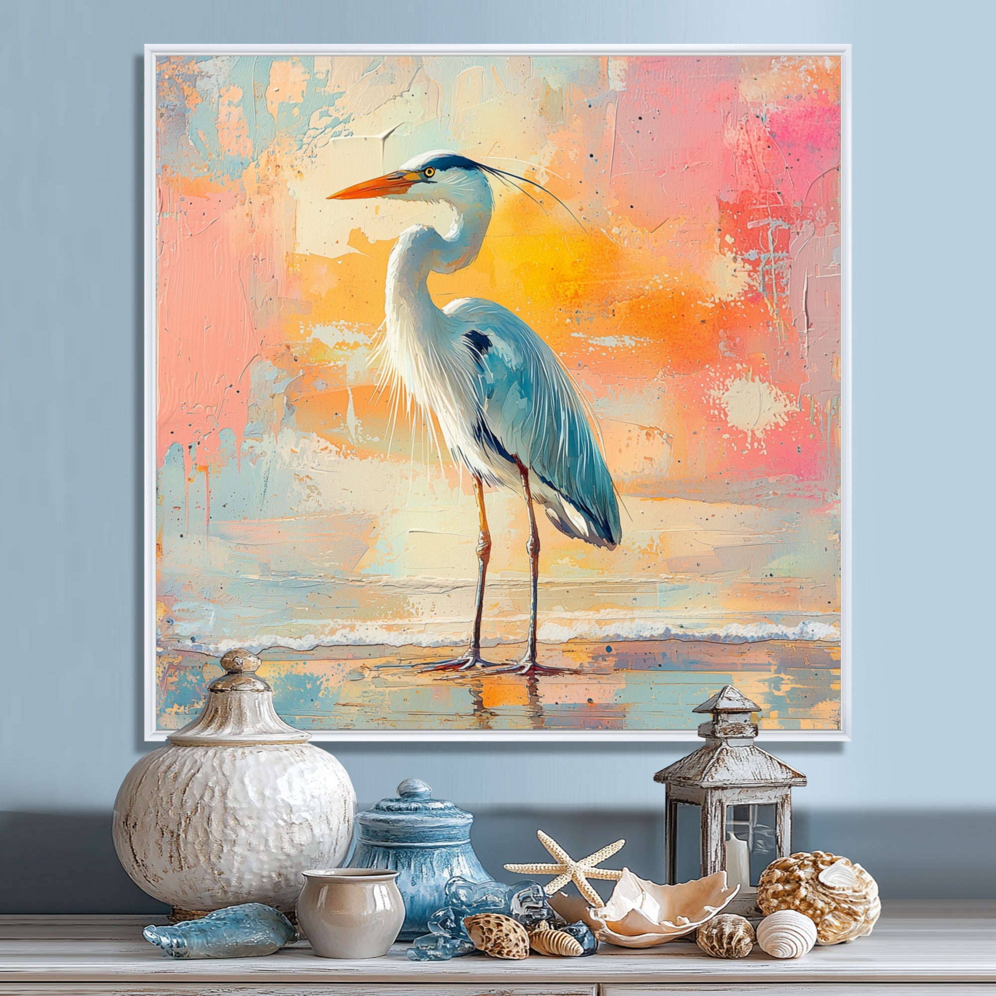 Heron On The Shore - Heron Wall Decor