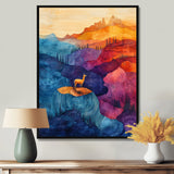 Llama In The Rainbow Mountain Slide - Llama Wall Art Prints