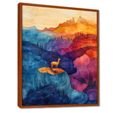 Llama In The Rainbow Mountain Slide - Llama Wall Art Prints