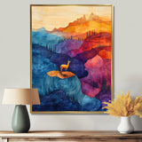 Llama In The Rainbow Mountain Slide - Llama Wall Art Prints