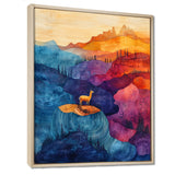Llama In The Rainbow Mountain Slide - Llama Wall Art Prints