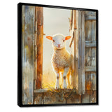 Photo Of Sheep Portrait At The Barn - Sheep Bedroom Wall Art