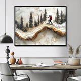 Crystal Snowboard Carve The Slopes I - Skiing Canvas Wall Art