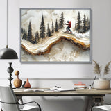 Crystal Snowboard Carve The Slopes I - Skiing Canvas Wall Art