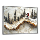 Crystal Snowboard Carve The Slopes I - Skiing Canvas Wall Art