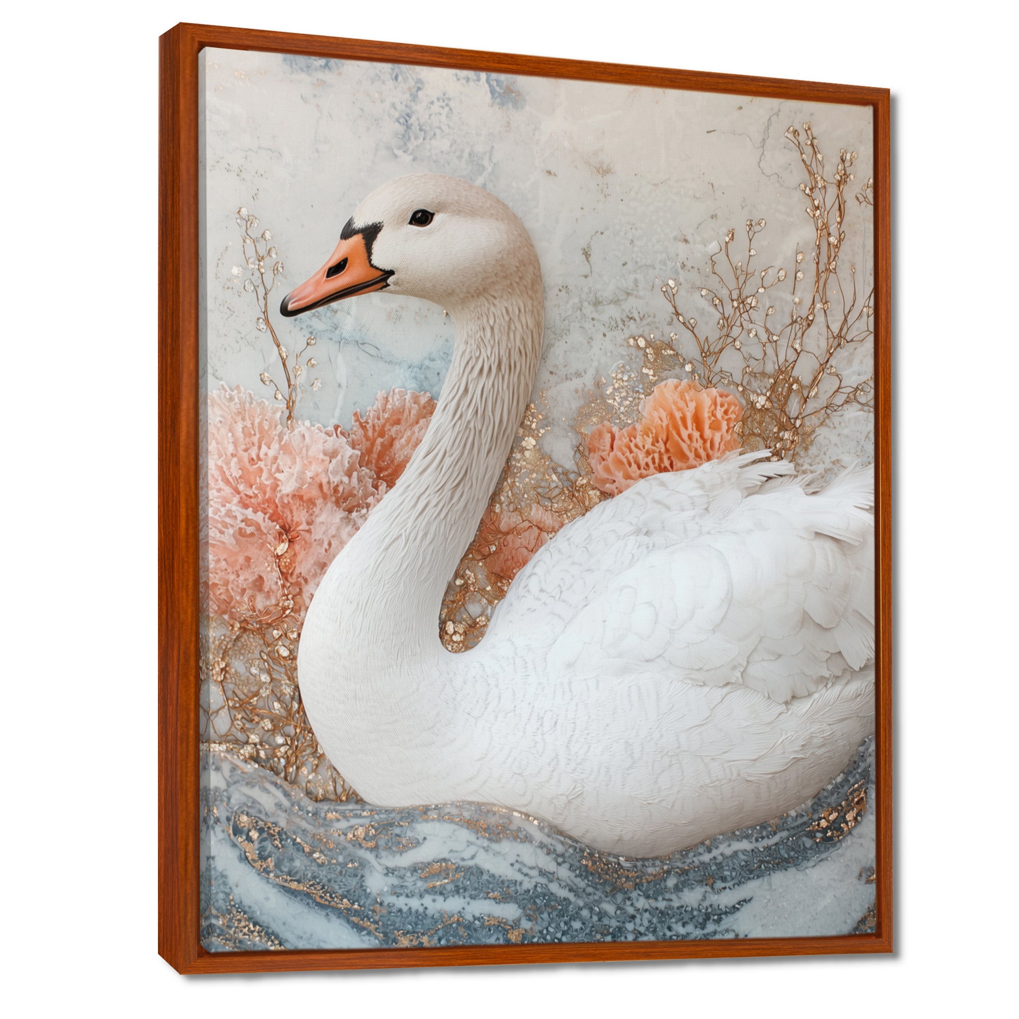 Pink Goose Reflections Of Elegance - Goose Wall Decor