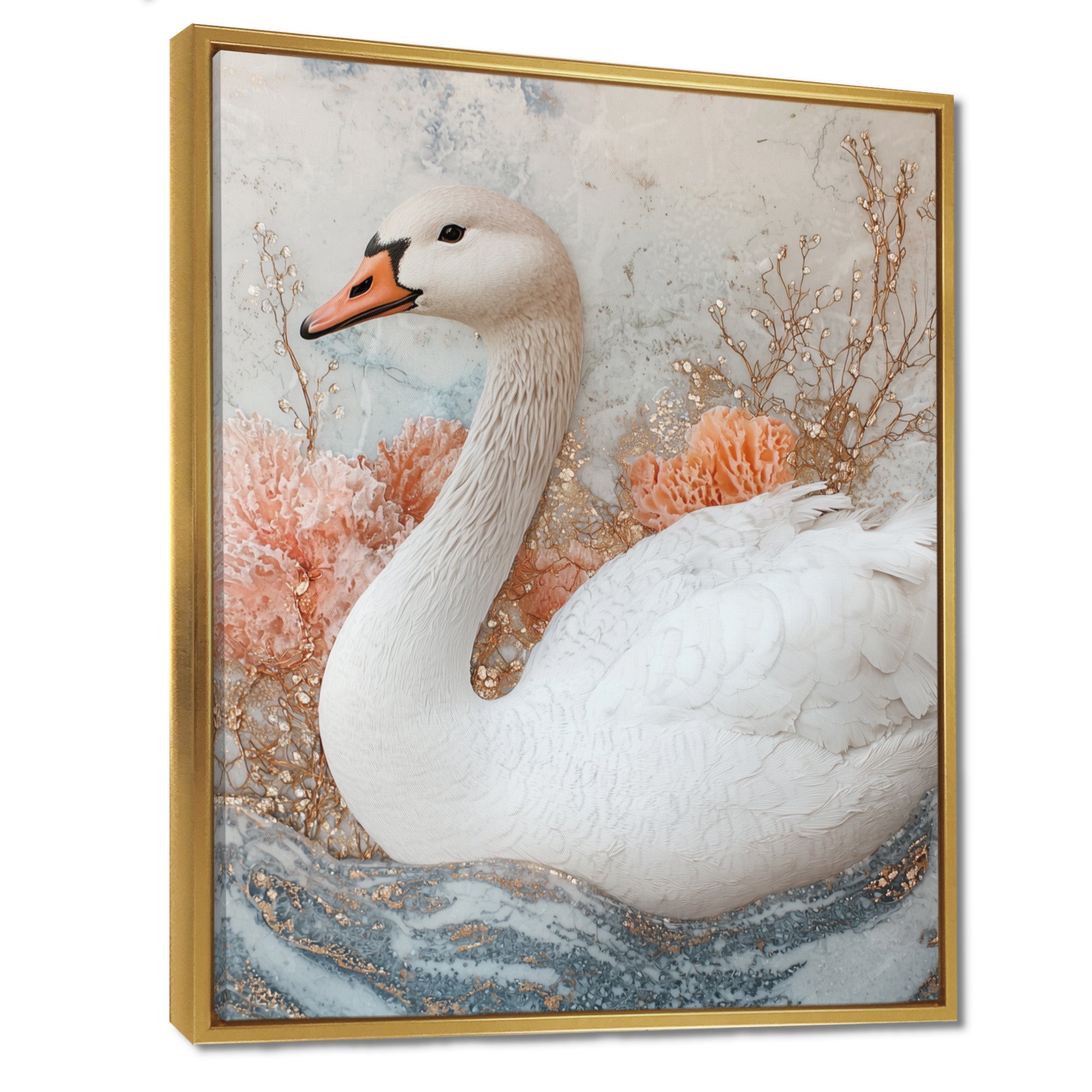 Pink Goose Reflections Of Elegance - Goose Wall Decor