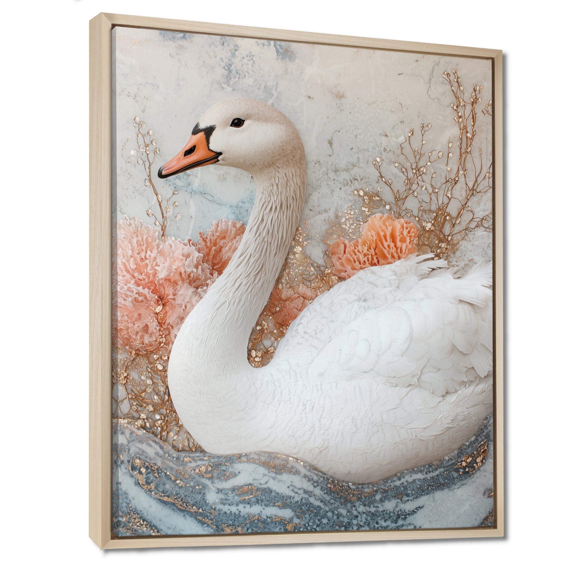 Pink Goose Reflections Of Elegance - Goose Wall Decor