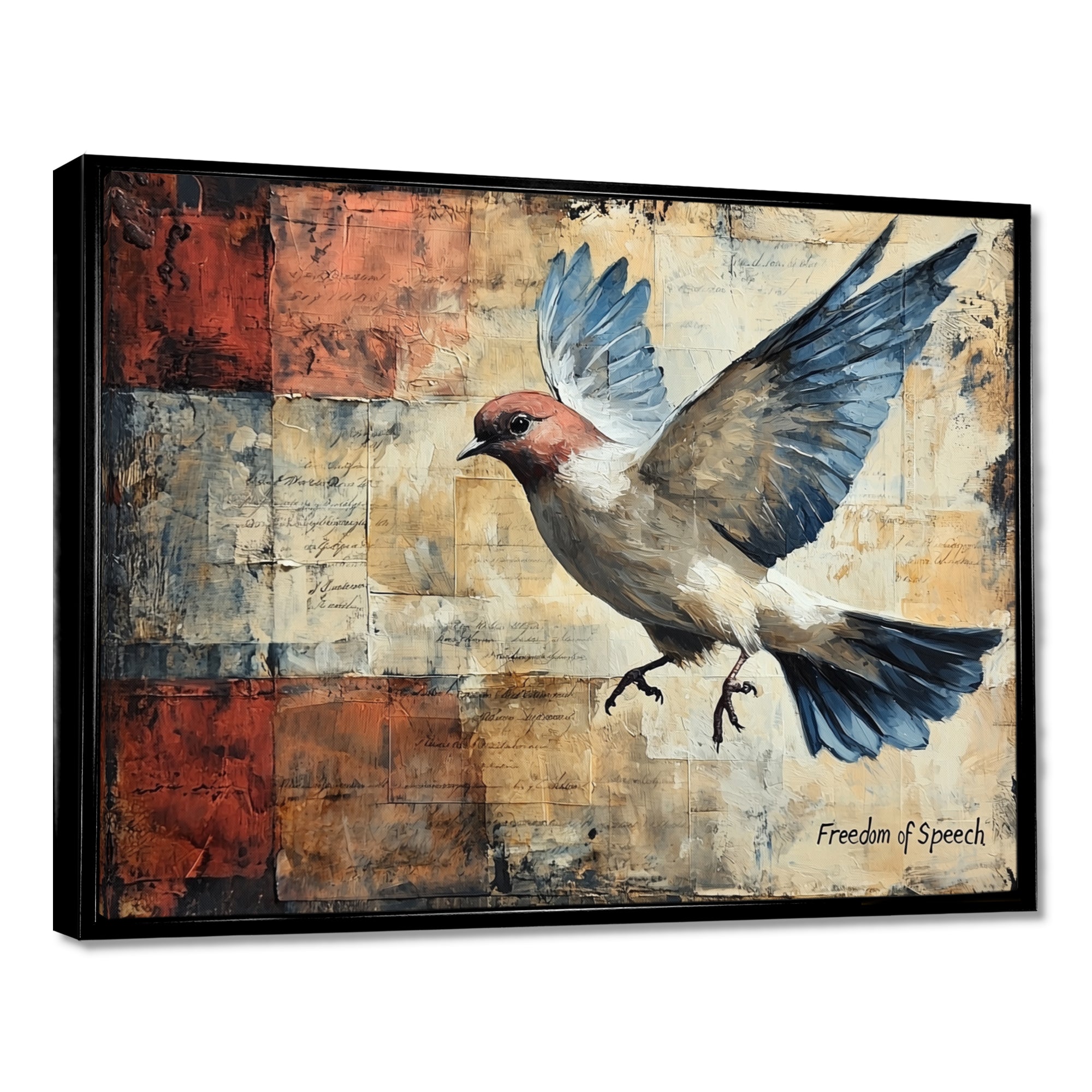 A Symbolic Freedom Of Speech Depiction - Bird Wall Art Prints
