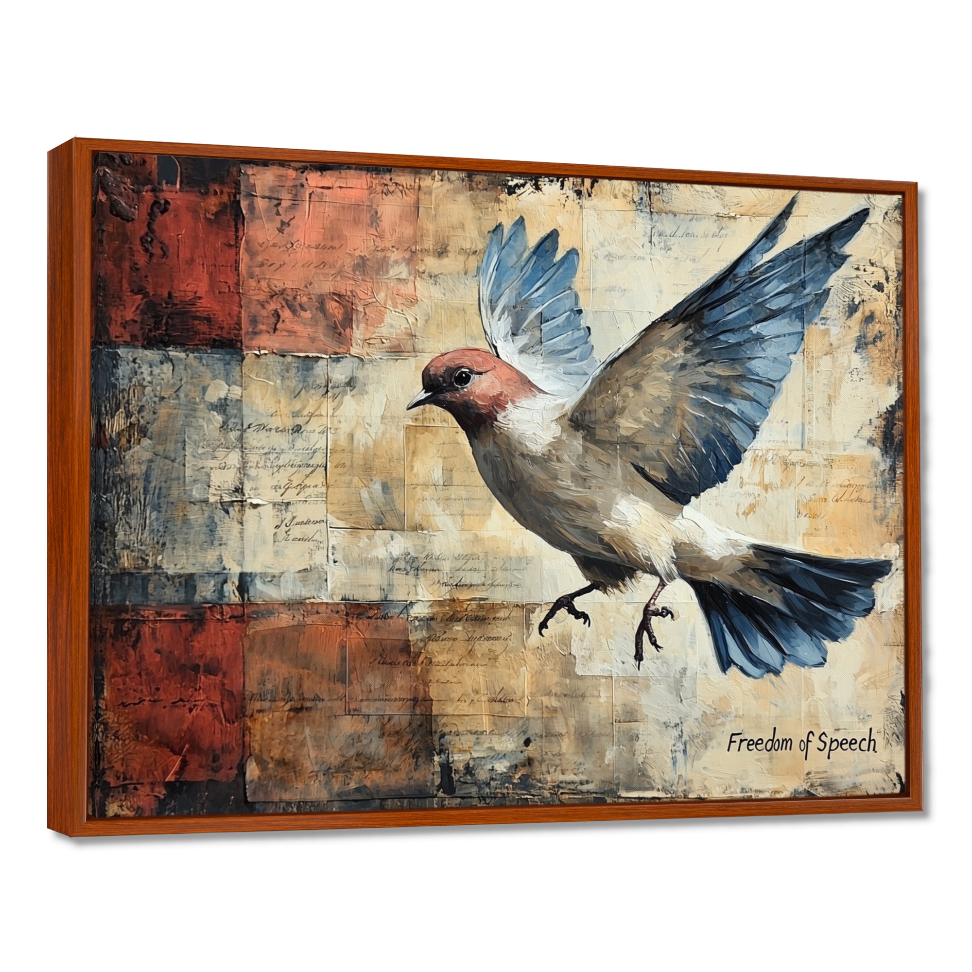 A Symbolic Freedom Of Speech Depiction - Bird Wall Art Prints