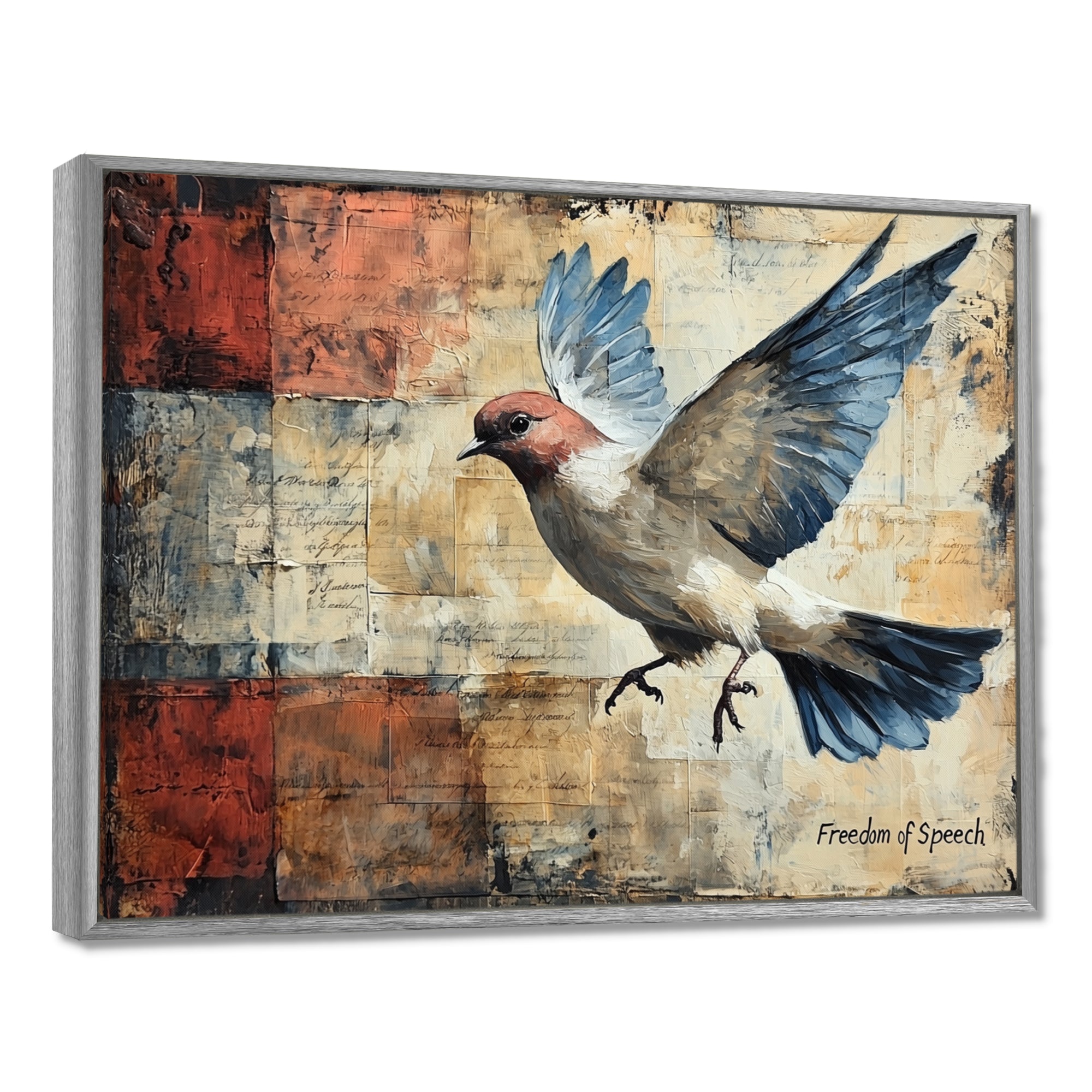 A Symbolic Freedom Of Speech Depiction - Bird Wall Art Prints