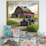 30S Ford Car In Barn III Canvas Canvas