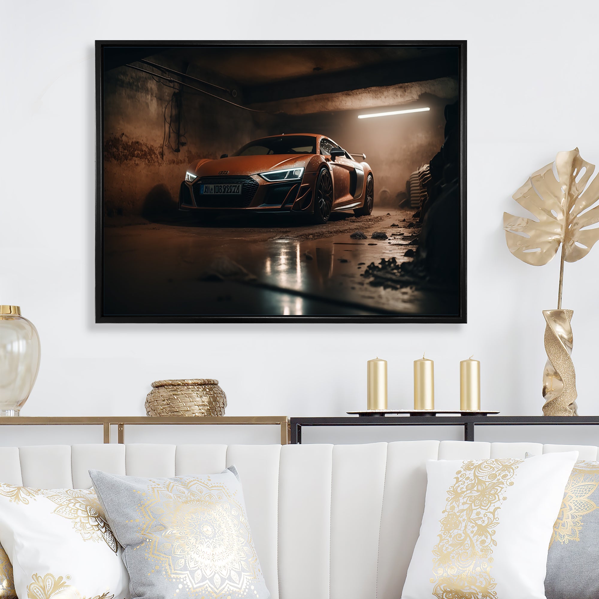 R 8 Exotic Car Photography - Cars Race Exotic Canvas Wall Art