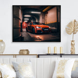 Tt In Underground Garage - Car Exotic Canvas Wall Art