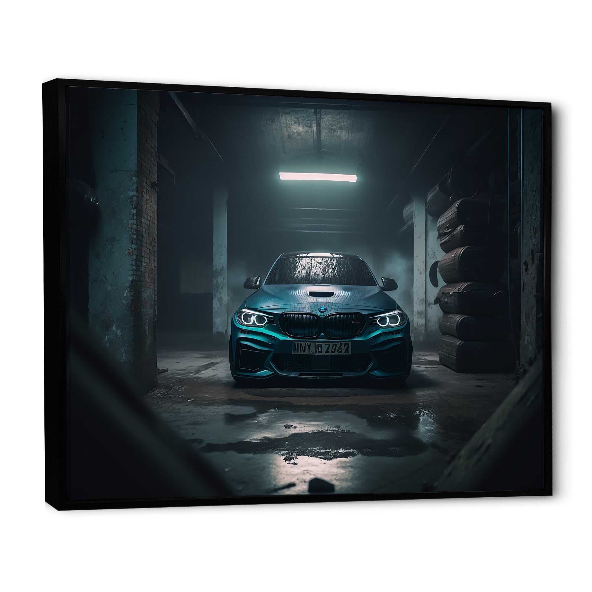 240 In Underground Garage - Car Exotic Canvas Wall Art