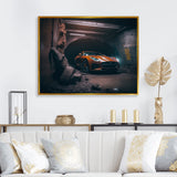 F In Underground Garage - Car Exotic Canvas Wall Art
