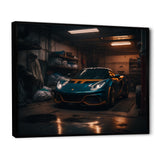 Uk Car In Underground Garage - Car Exotic Canvas Wall Art