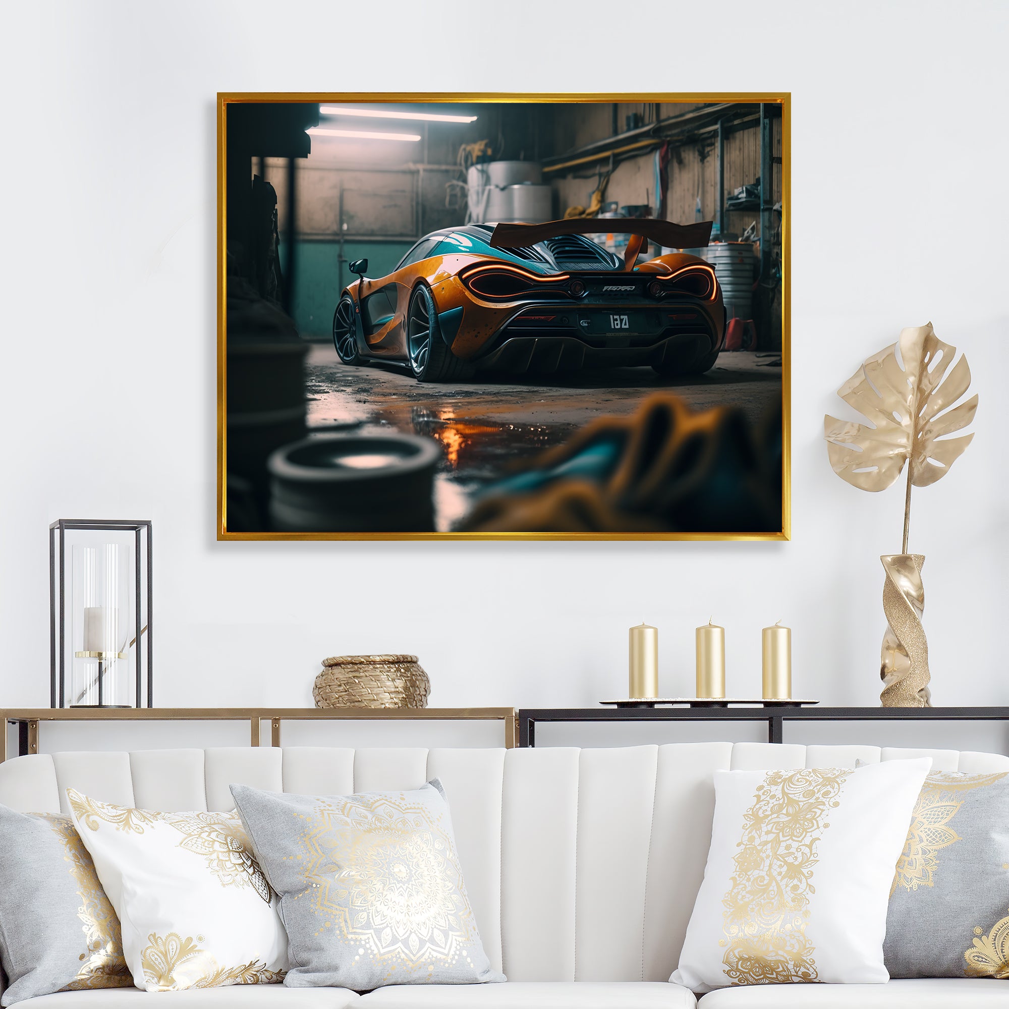 720 In Underground Garage - Car Exotic Canvas Wall Art
