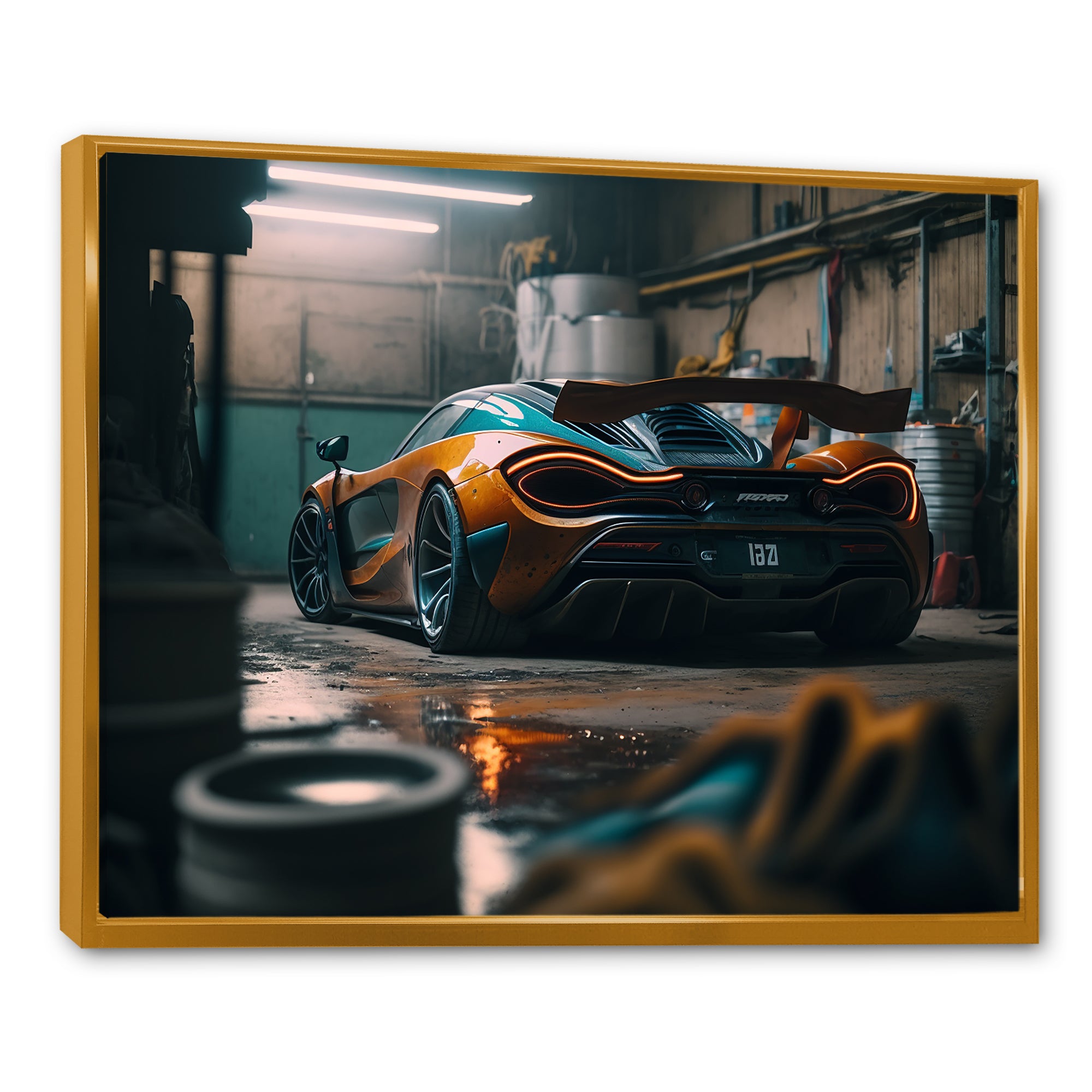 720 In Underground Garage - Car Exotic Canvas Wall Art