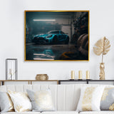 Gt In Underground Garage - Car Exotic Canvas Wall Art