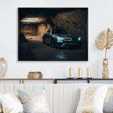 SL In Underground Garage - Car Exotic Canvas Wall Art