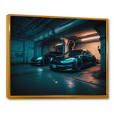 Hybrid Power In Underground Garage - Car Exotic Canvas Wall Art