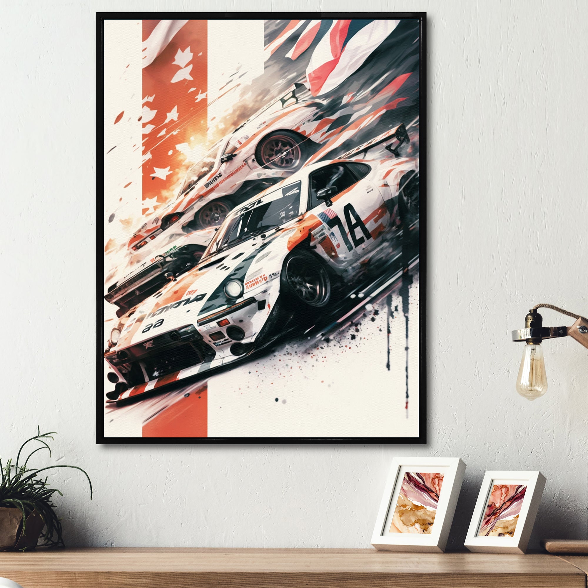 Tokyo Japan Driving Car I - Cars Drifting Japon Canvas Wall Art