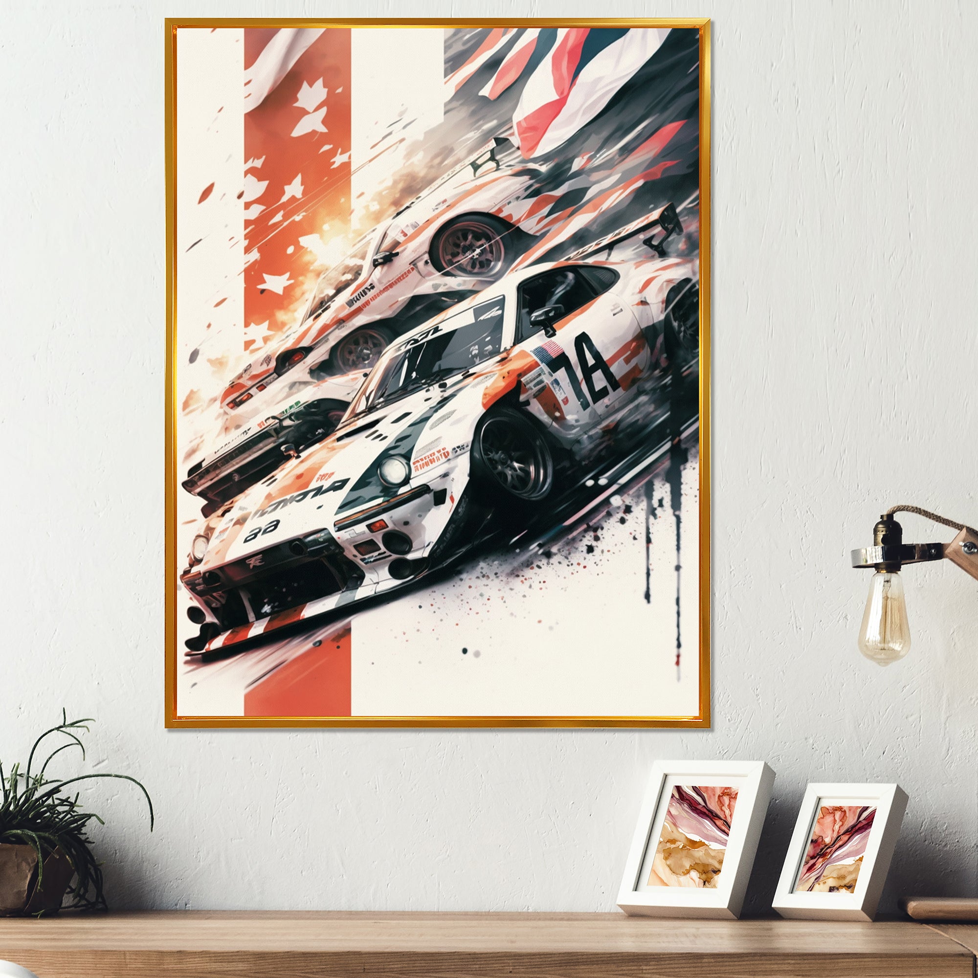 Tokyo Japan Driving Car I - Cars Drifting Japon Canvas Wall Art