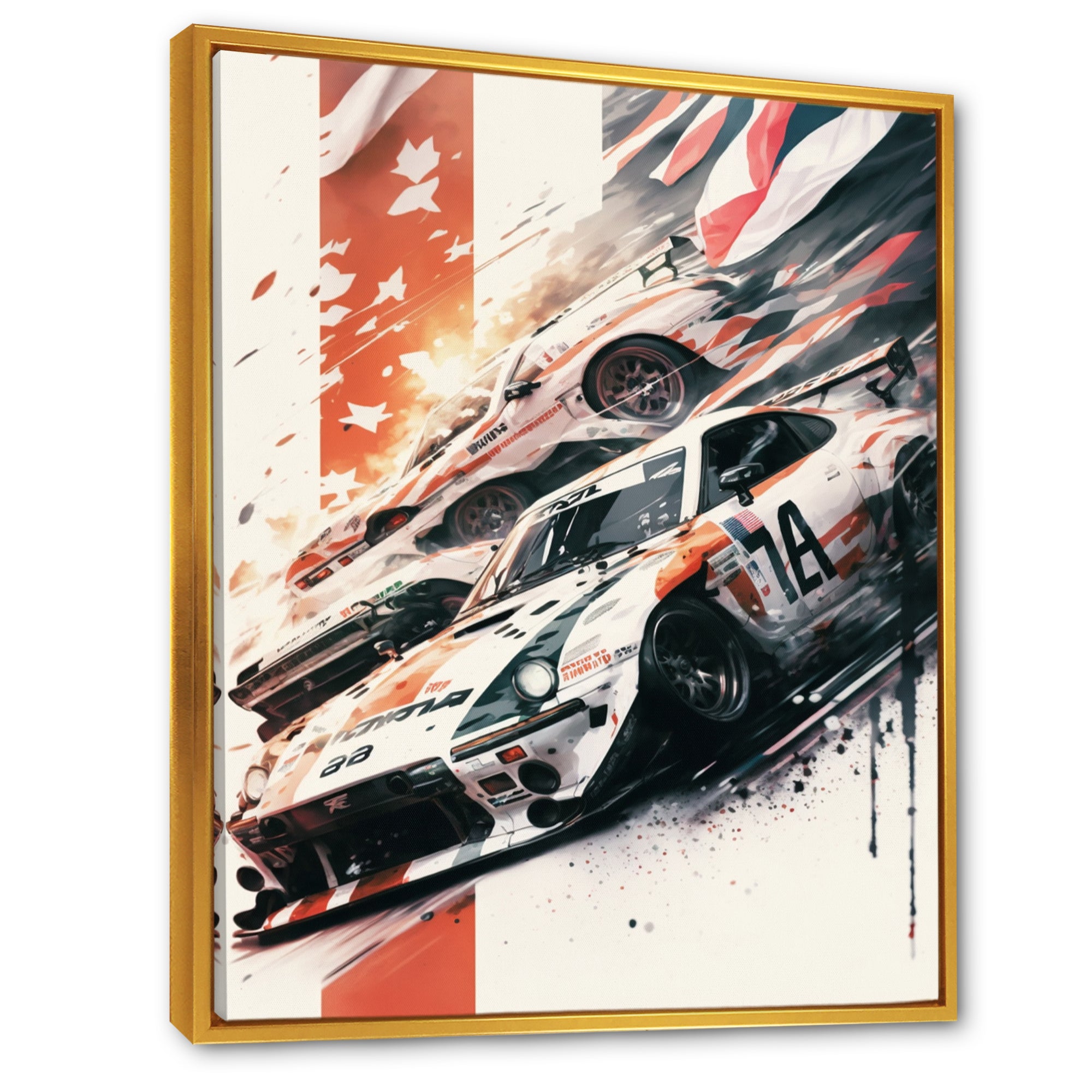 Tokyo Japan Driving Car I - Cars Drifting Japon Canvas Wall Art