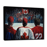 Hocky Players During Game - Sport Hockey Canvas Wall Art