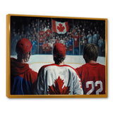 Hocky Players During Game - Sport Hockey Canvas Wall Art