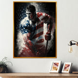 Hockey Playing On The Rink - Sport Hockey Canvas Wall Art