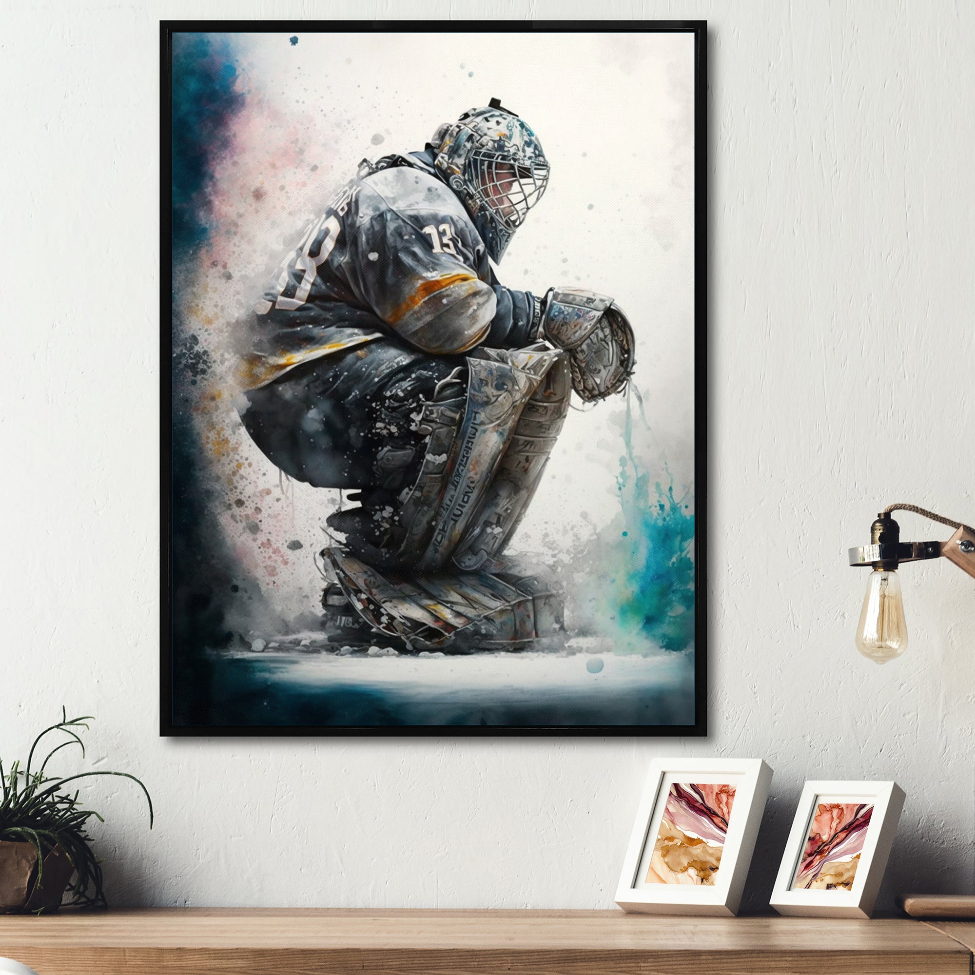Hockey Goalie I - Sport Hockey Canvas Wall Art