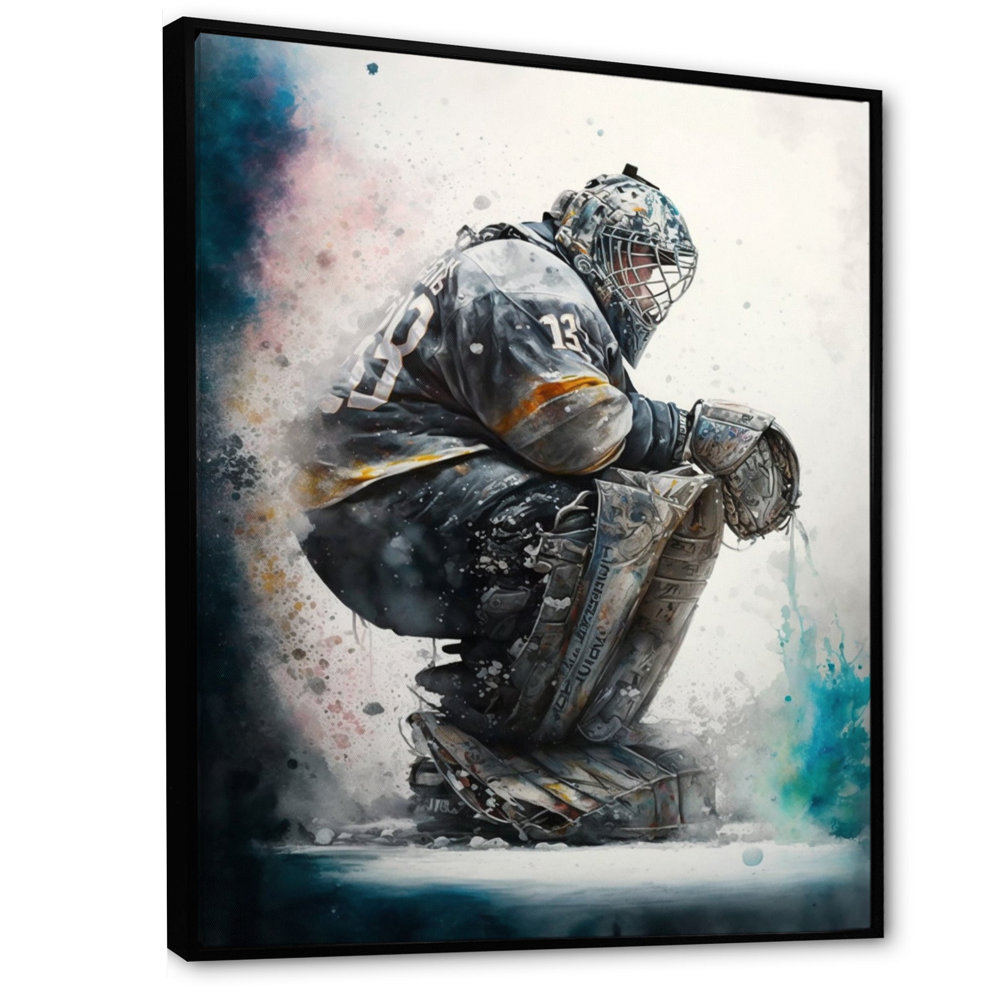 Hockey Goalie I - Sport Hockey Canvas Wall Art