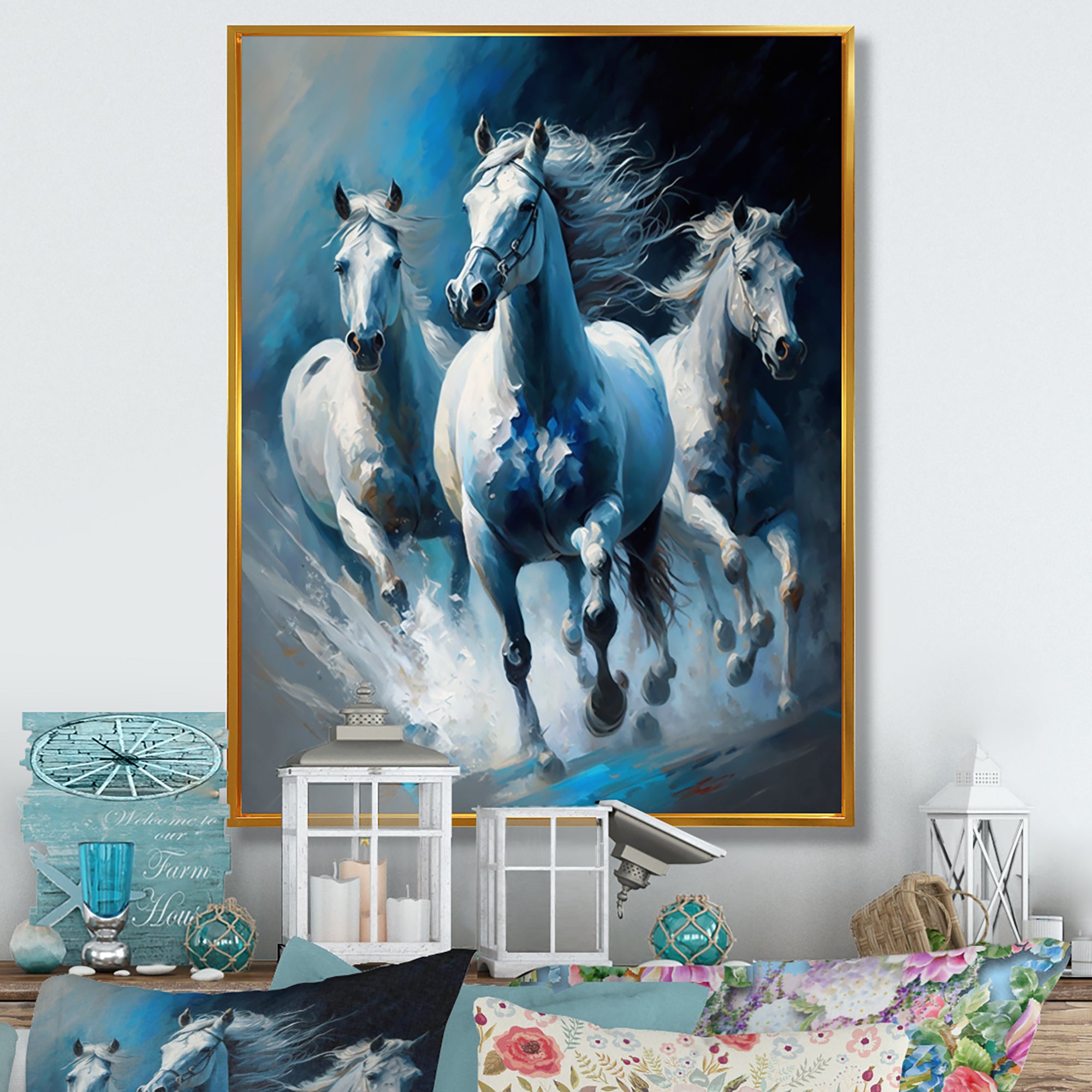 Three Horses Running - Horse Wall Decor