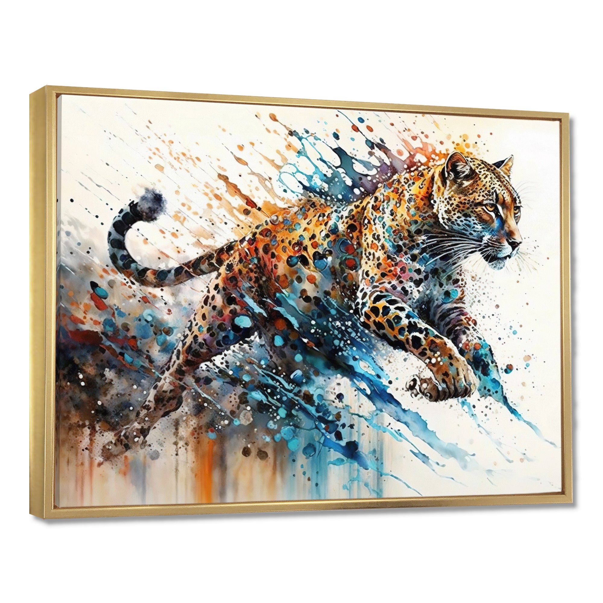 Cheetah - Cheetah Living Room Wall Art