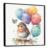 Brown Illustration Detailed Baby Bird - Bird Wall Decor