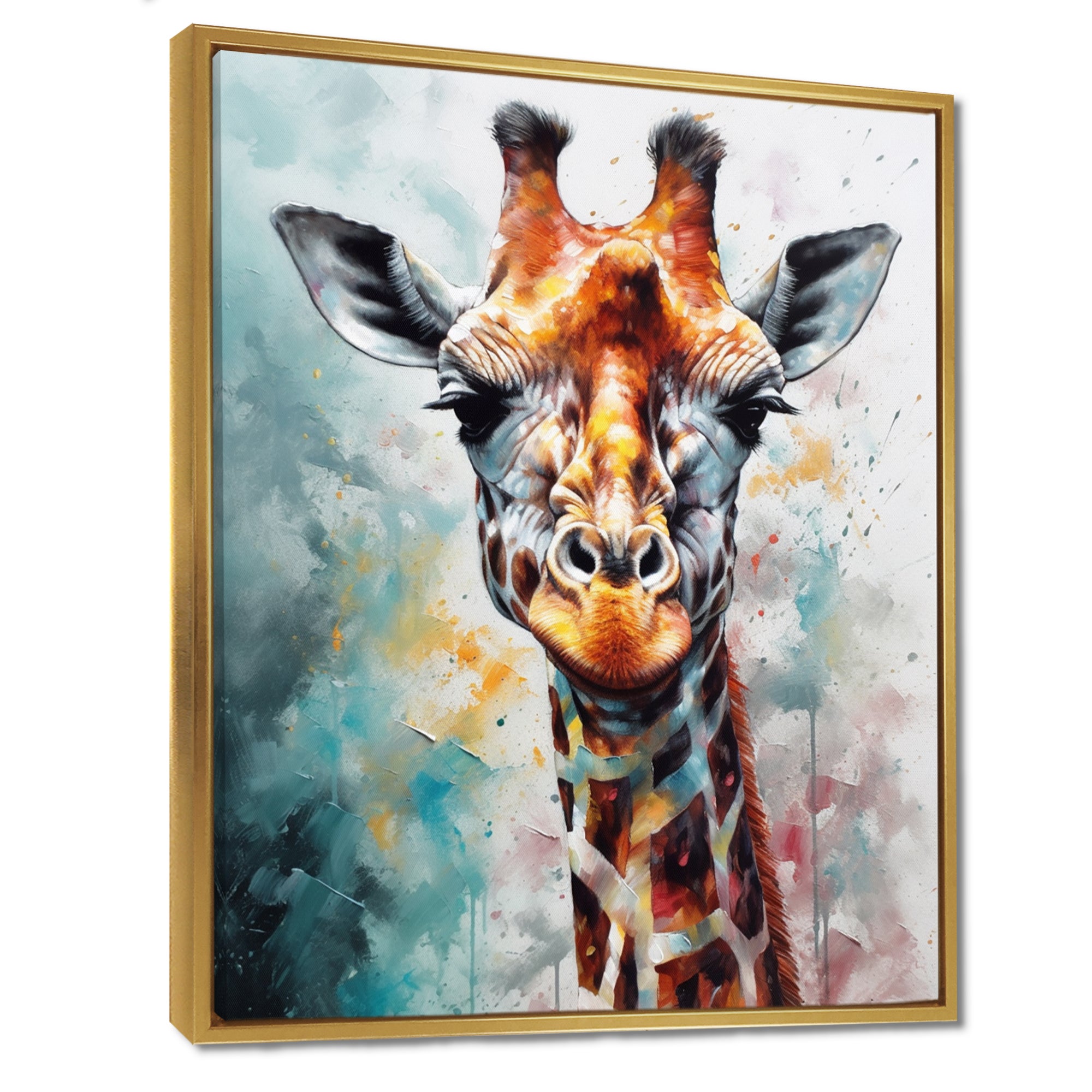 Abstract Giraffe Portrait - Giraffe Home Decor Art
