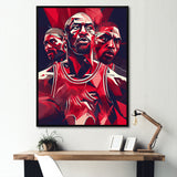 Basketball Game Face - Sport Basketball Canvas Wall Art