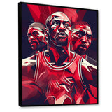 Basketball Game Face - Sport Basketball Canvas Wall Art
