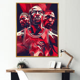 Basketball Game Face - Sport Basketball Canvas Wall Art