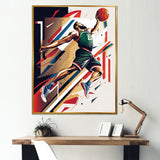 Basketball Slam Dunk - Sport Basketball Canvas Wall Art